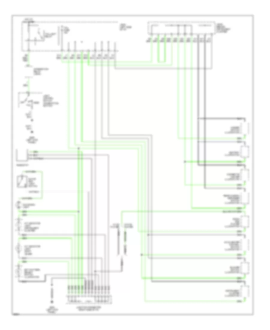 Instrument Illumination Wiring Diagram for Toyota Camry DX 1994