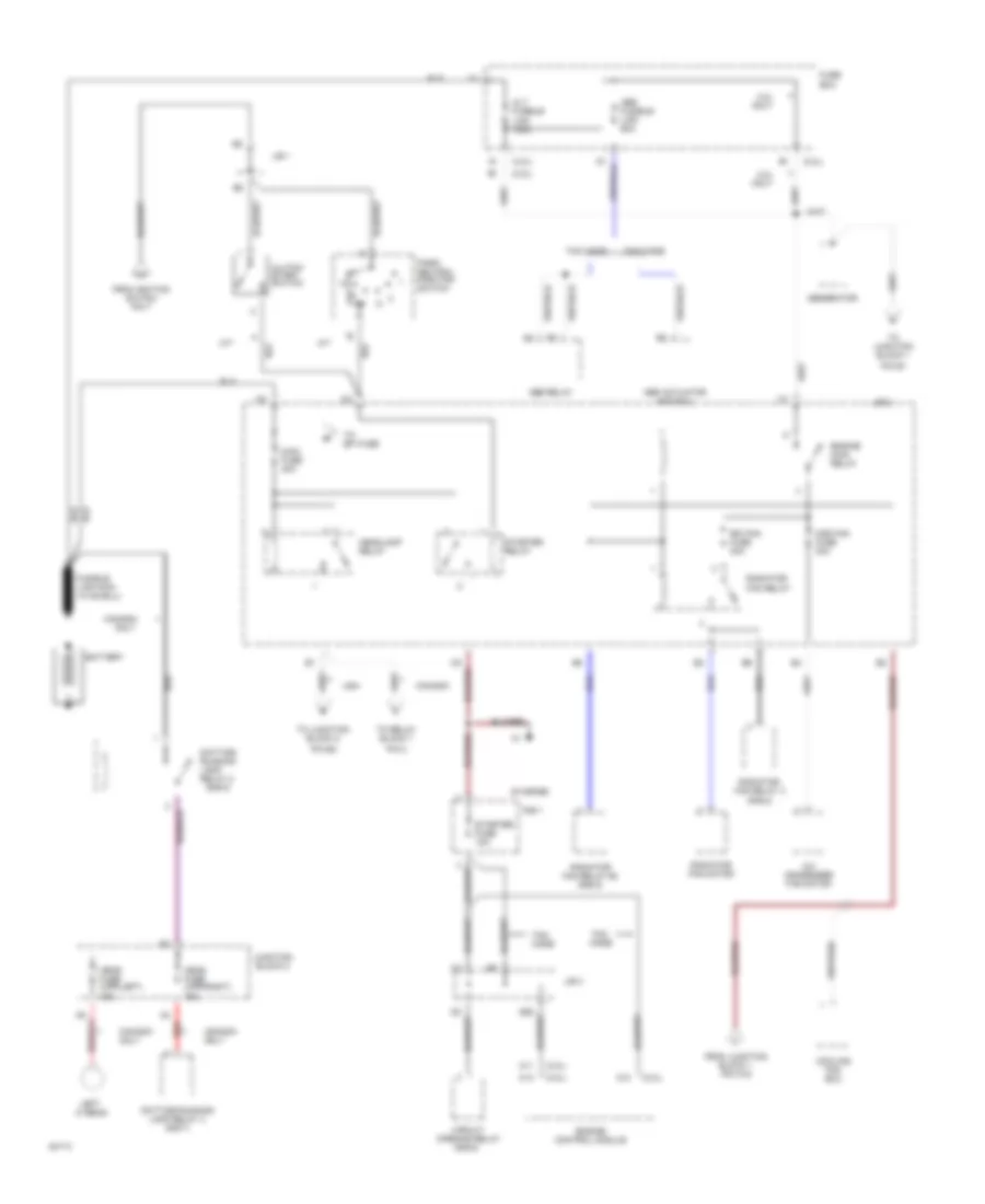 Power Distribution Wiring Diagram 1 of 5 for Toyota Camry DX 1994