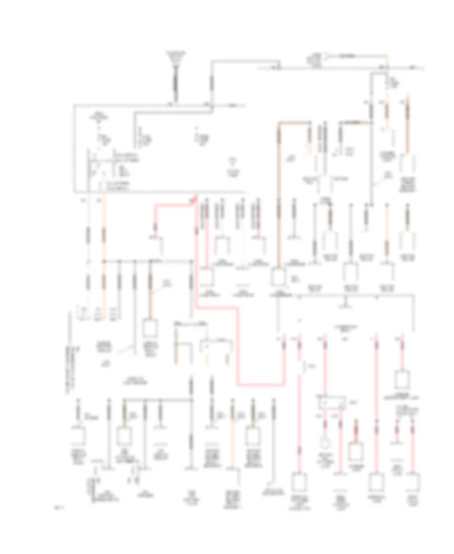 Power Distribution Wiring Diagram (4 of 5) for Toyota Camry DX 1994
