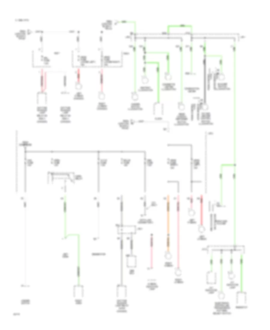 Power Distribution Wiring Diagram 5 of 5 for Toyota Camry DX 1994