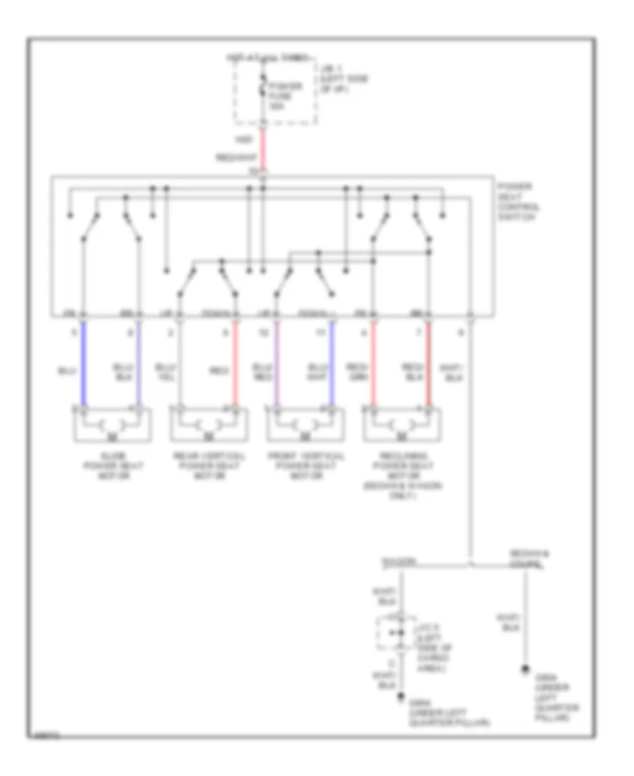 Power Seat Wiring Diagrams for Toyota Camry DX 1994