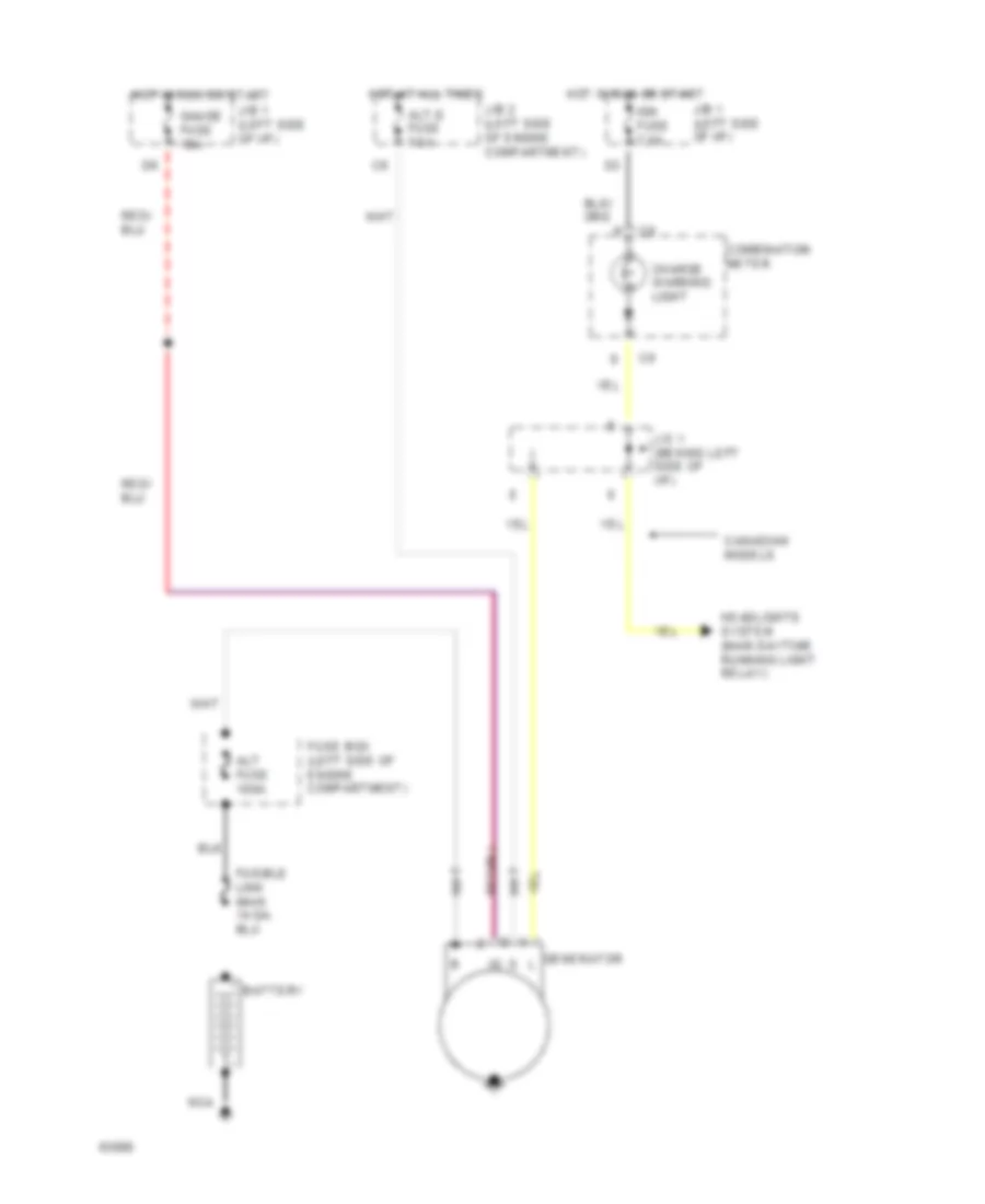 Charging Wiring Diagram for Toyota Camry DX 1994