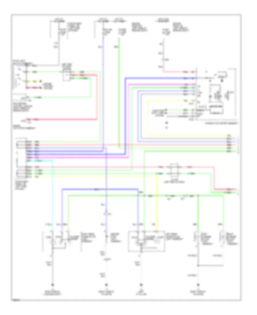 Exterior Lamps Wiring Diagram Hatchback 1 of 2 for Toyota Yaris 2012