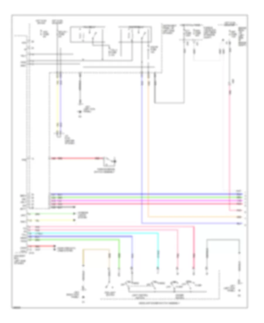 Headlights Wiring Diagram with DRL Hatchback 1 of 2 for Toyota Yaris 2012