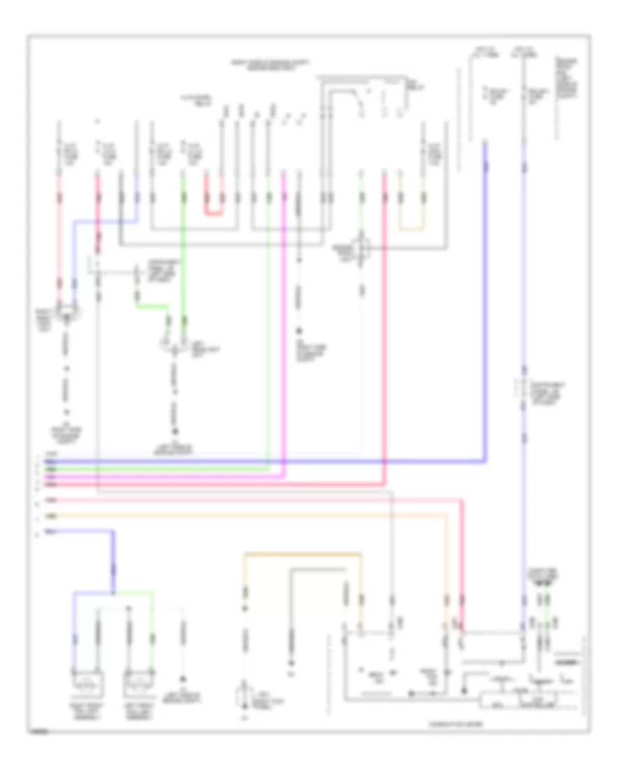Headlights Wiring Diagram, with DRL Hatchback (2 of 2) for Toyota Yaris 2012