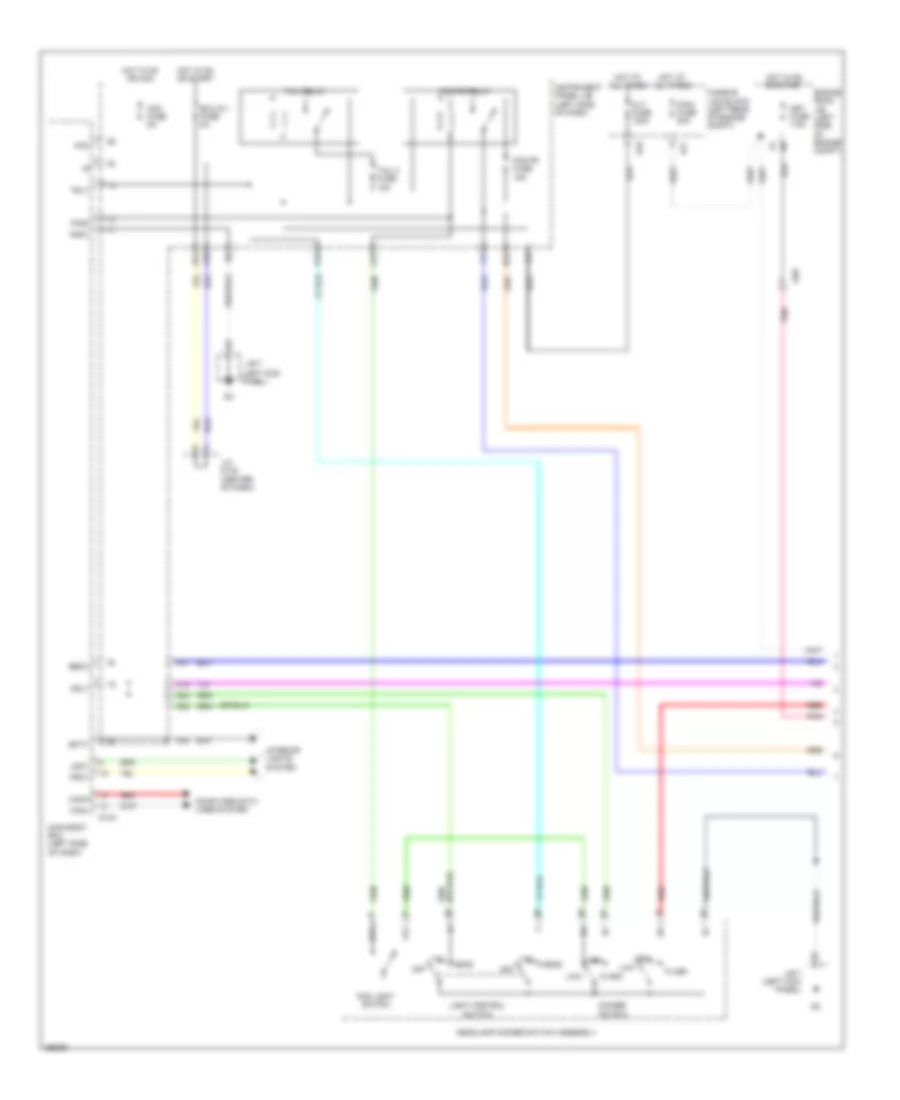 Headlights Wiring Diagram, without DRL Hatchback (1 of 2) for Toyota Yaris 2012