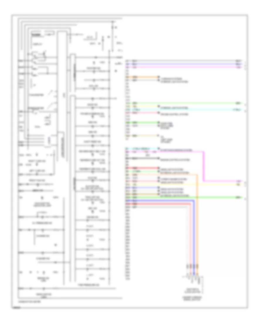 Instrument Cluster Wiring Diagram Sedan 1 of 2 for Toyota Yaris 2012
