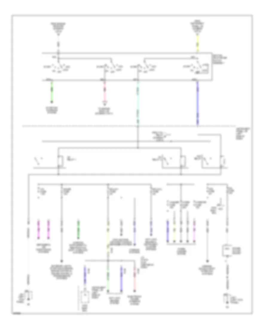 Power Distribution Wiring Diagram Hatchback 2 of 3 for Toyota Yaris 2012