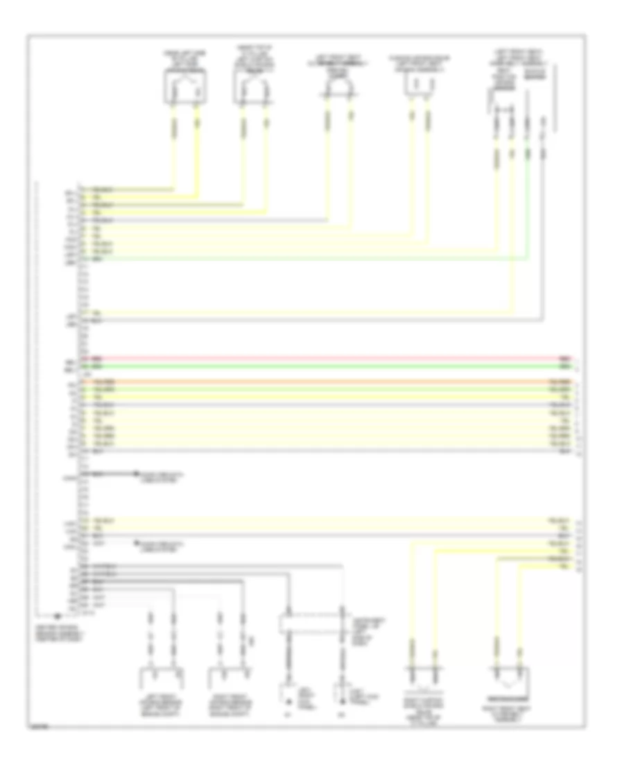Supplemental Restraints Wiring Diagram, with Built-in Type Yaw Rate Sensor Hatchback (1 of 3) for Toyota Yaris 2012