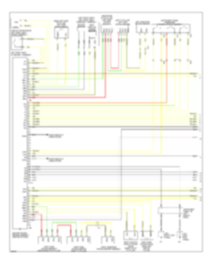 Supplemental Restraints Wiring Diagram with Separate Type Yaw Rate Sensor Hatchback 1 of 2 for Toyota Yaris 2012