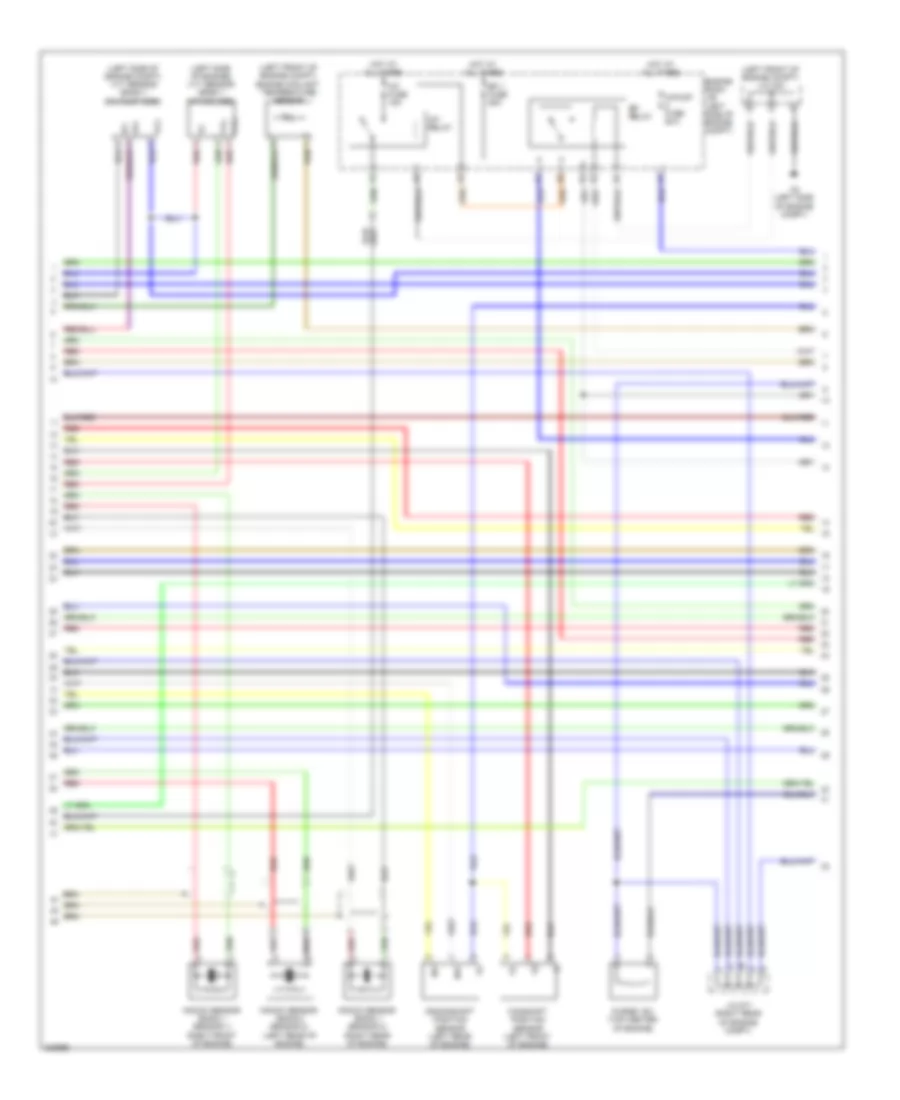 5.7L, Engine Performance Wiring Diagram (2 of 7) for Toyota Tundra Limited 2010