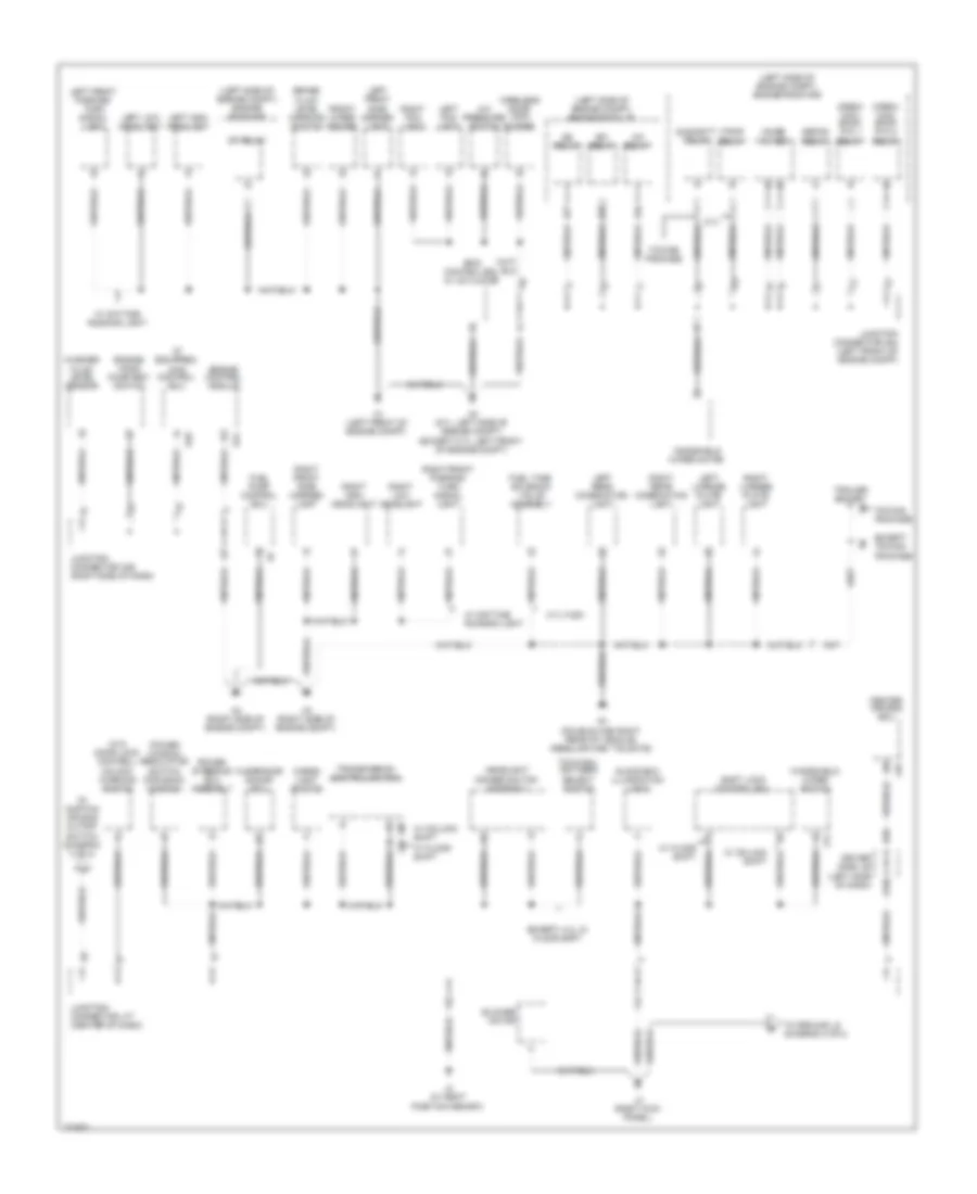 Ground Distribution Wiring Diagram 1 of 4 for Toyota Tundra Limited 2010