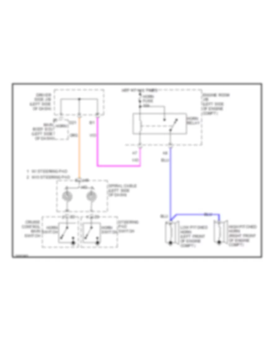 Horn Wiring Diagram for Toyota Tundra Limited 2010