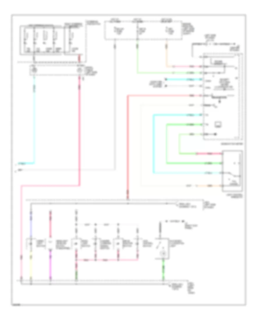 Instrument Illumination Wiring Diagram 2 of 2 for Toyota Tundra Limited 2010