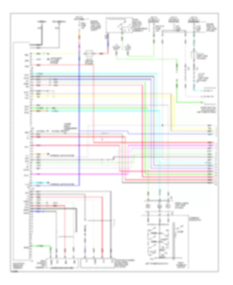 Navigation Wiring Diagram, with Separate Amplifier (1 of 4) for Toyota Tundra Limited 2010