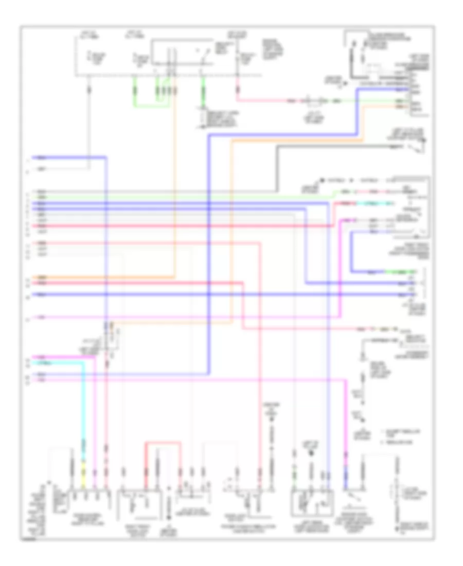 Power Door Locks Wiring Diagram (2 of 2) for Toyota Tundra Limited 2010