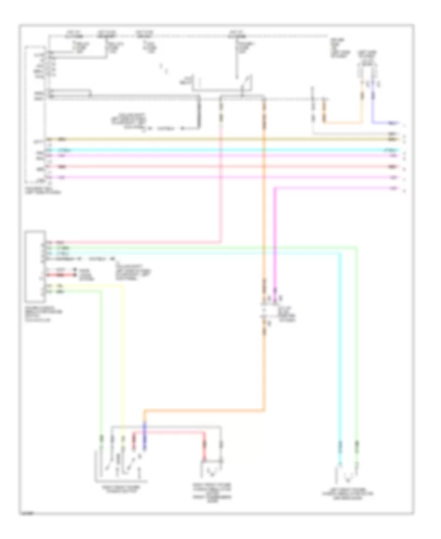 Power Windows Wiring Diagram, Regular Cab (1 of 2) for Toyota Tundra Limited 2010