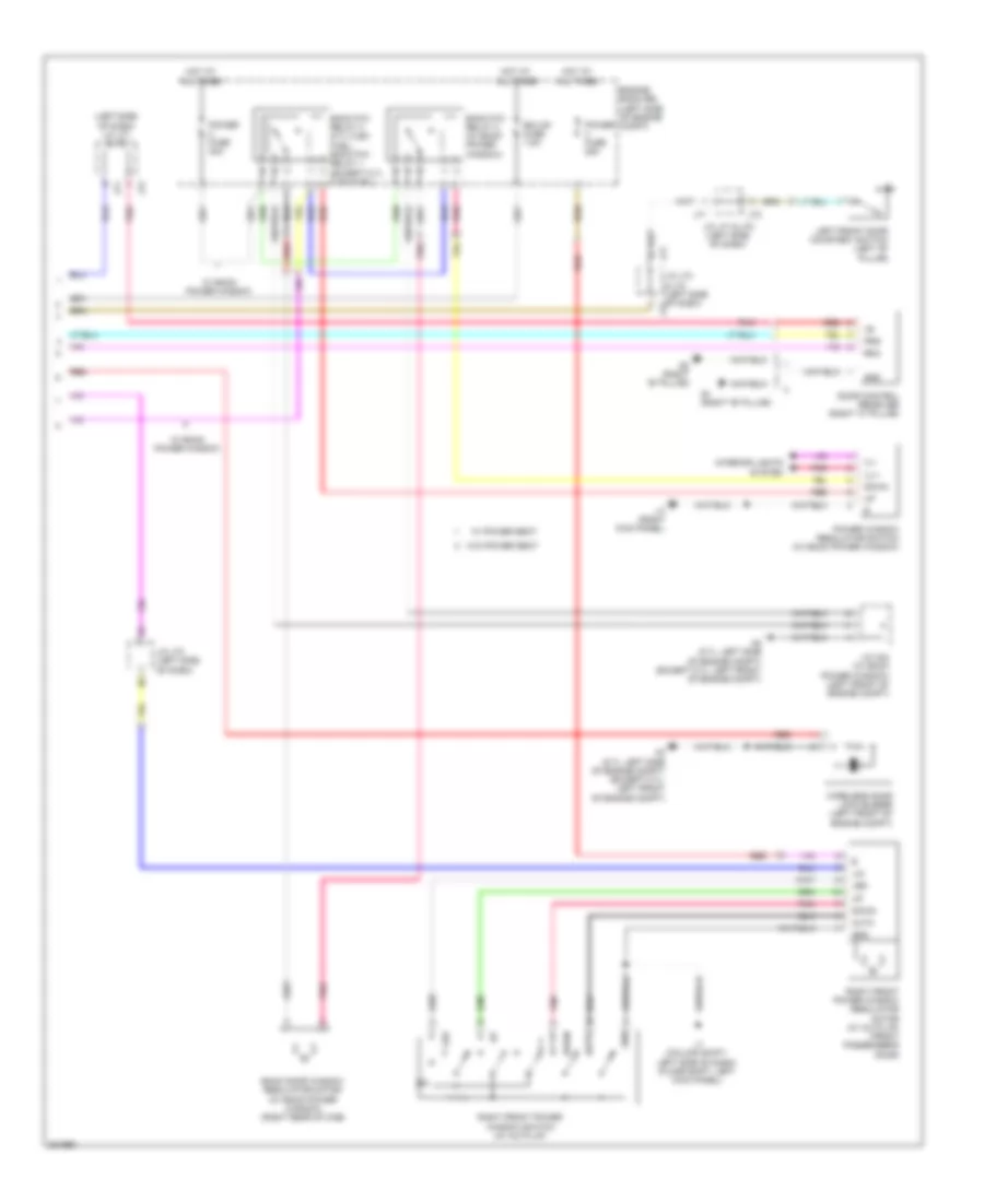 Power Windows Wiring Diagram, Regular Cab (2 of 2) for Toyota Tundra Limited 2010