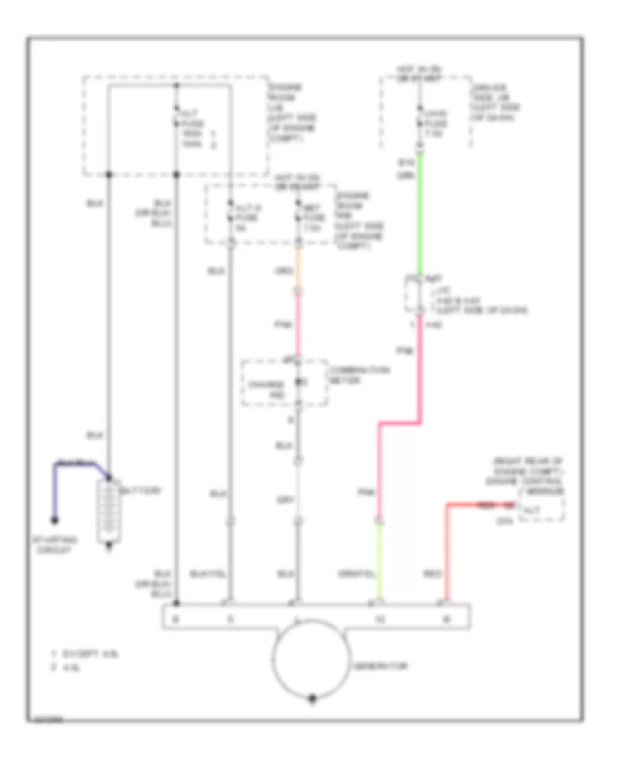 Charging Wiring Diagram for Toyota Tundra Limited 2010