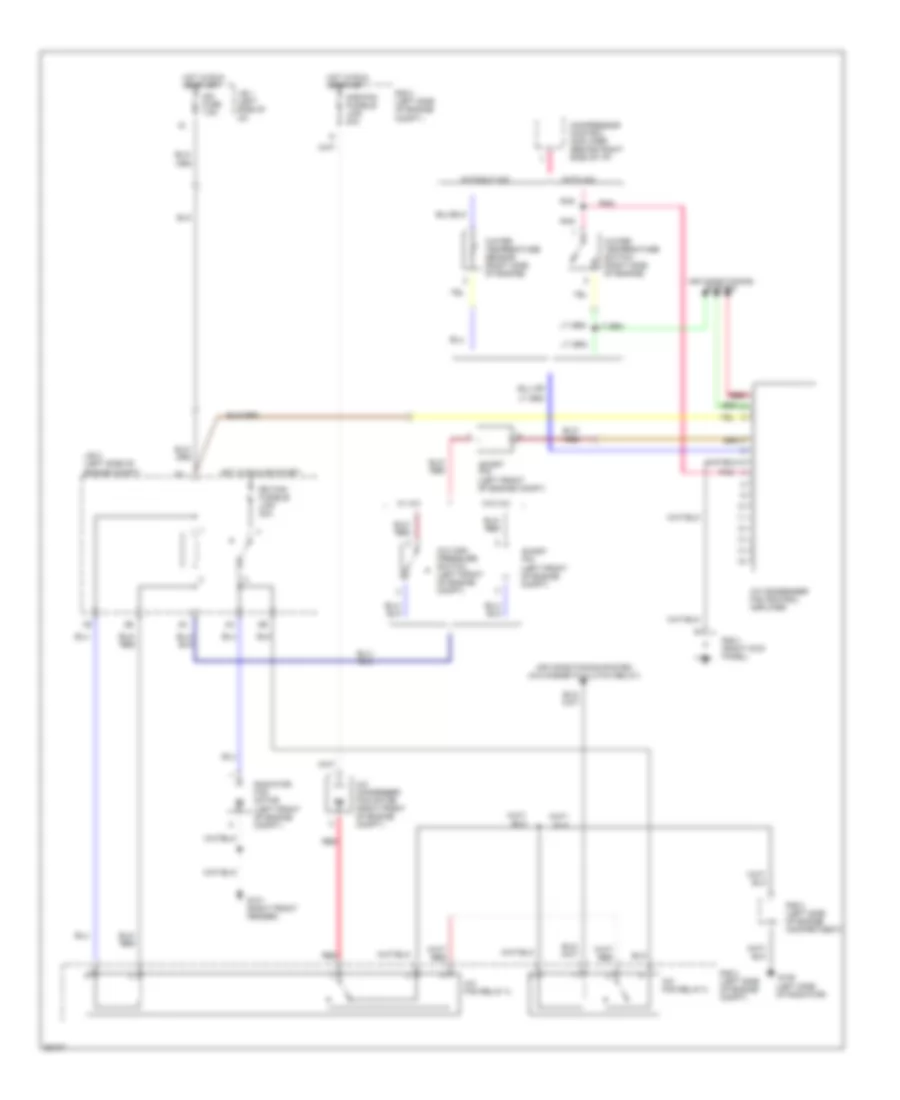 2.5L, Cooling Fan Wiring Diagram, Lever Switch Type for Toyota Camry 1991