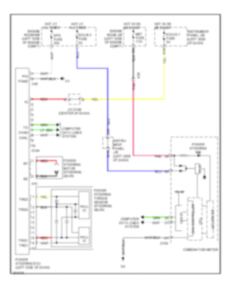 Electronic Power Steering Wiring Diagram Hatchback for Toyota Yaris L 2012