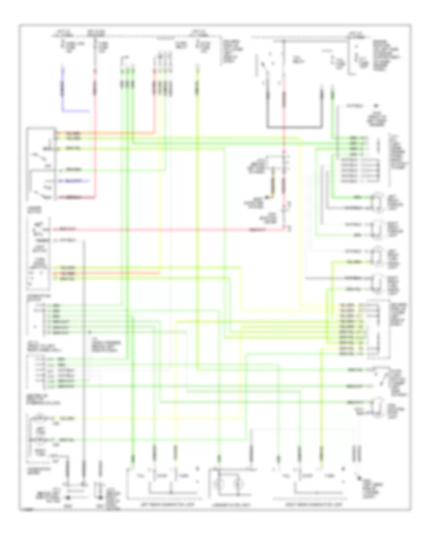 Exterior Lamps Wiring Diagram for Toyota 4Runner Limited 2001