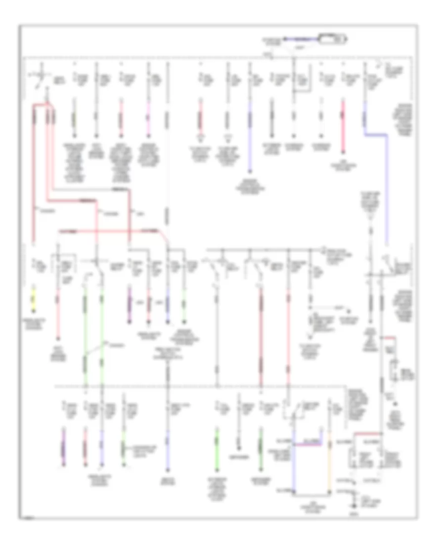 Power Distribution Wiring Diagram 1 of 2 for Toyota 4Runner Limited 2001