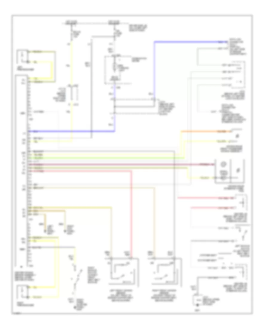 Supplemental Restraint Wiring Diagram for Toyota 4Runner Limited 2001