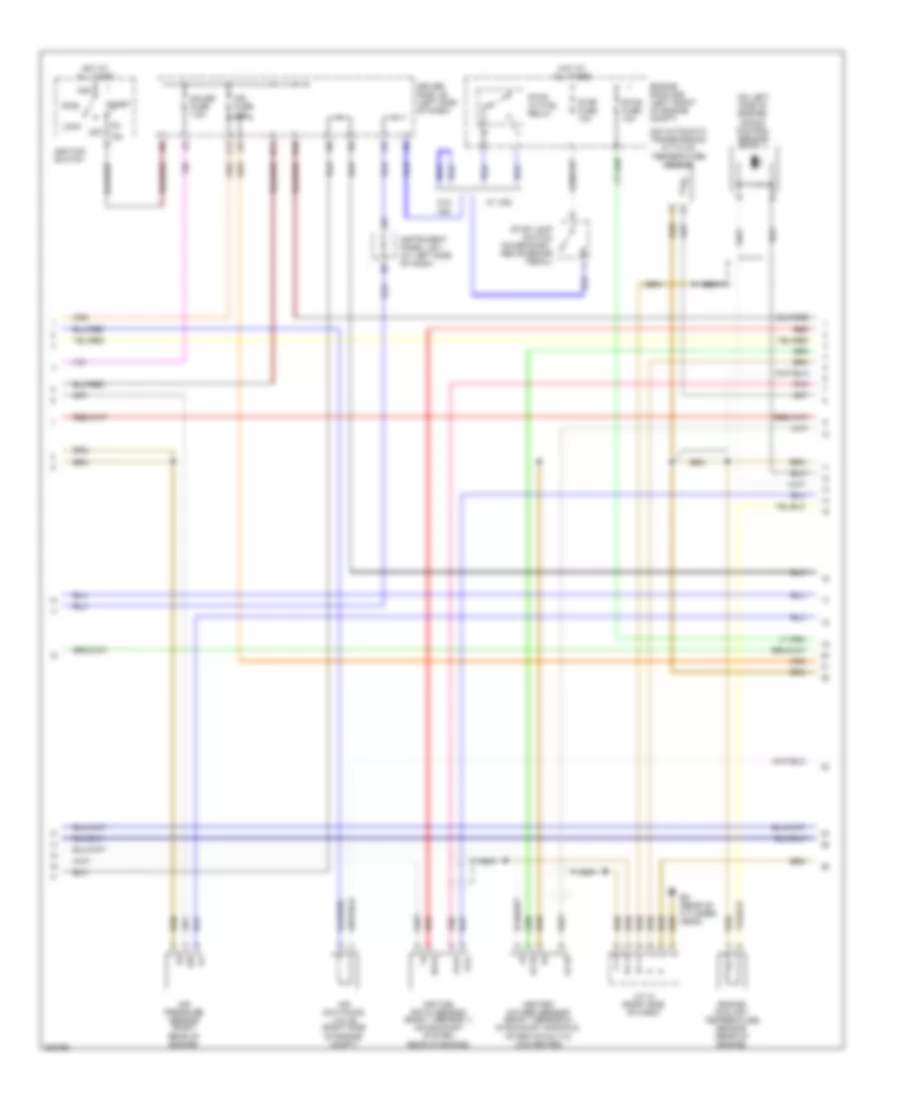 2.7L, Engine Performance Wiring Diagram (4 of 5) for Toyota Tacoma 2008