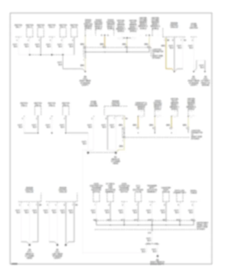 Ground Distribution Wiring Diagram 1 of 4 for Toyota Tacoma 2008