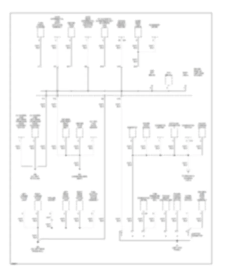 Ground Distribution Wiring Diagram (3 of 4) for Toyota Tacoma 2008