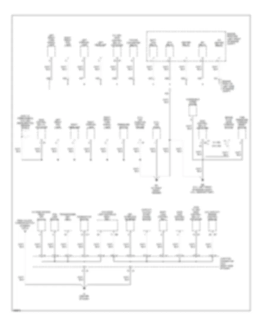 Ground Distribution Wiring Diagram (4 of 4) for Toyota Tacoma 2008