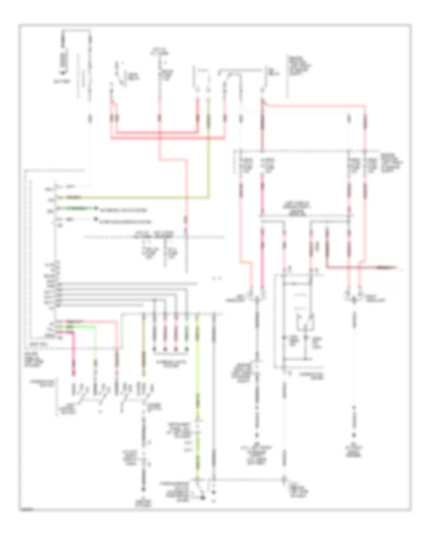 Headlights Wiring Diagram 1 of 2 for Toyota Tacoma 2008
