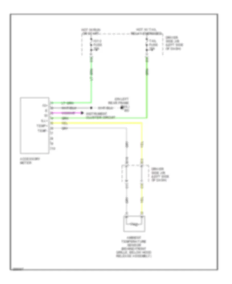 Accessory Cluster Wiring Diagram for Toyota Tacoma 2008