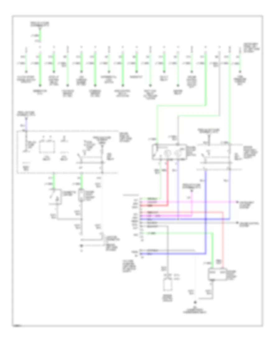 Power Distribution Wiring Diagram 3 of 3 for Toyota Tacoma 2008