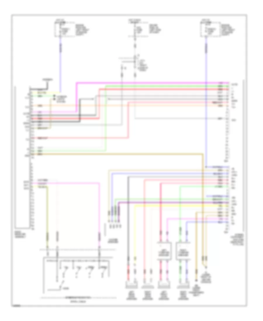 Radio Wiring Diagram, with Separate Amplifier for Toyota Tacoma 2008