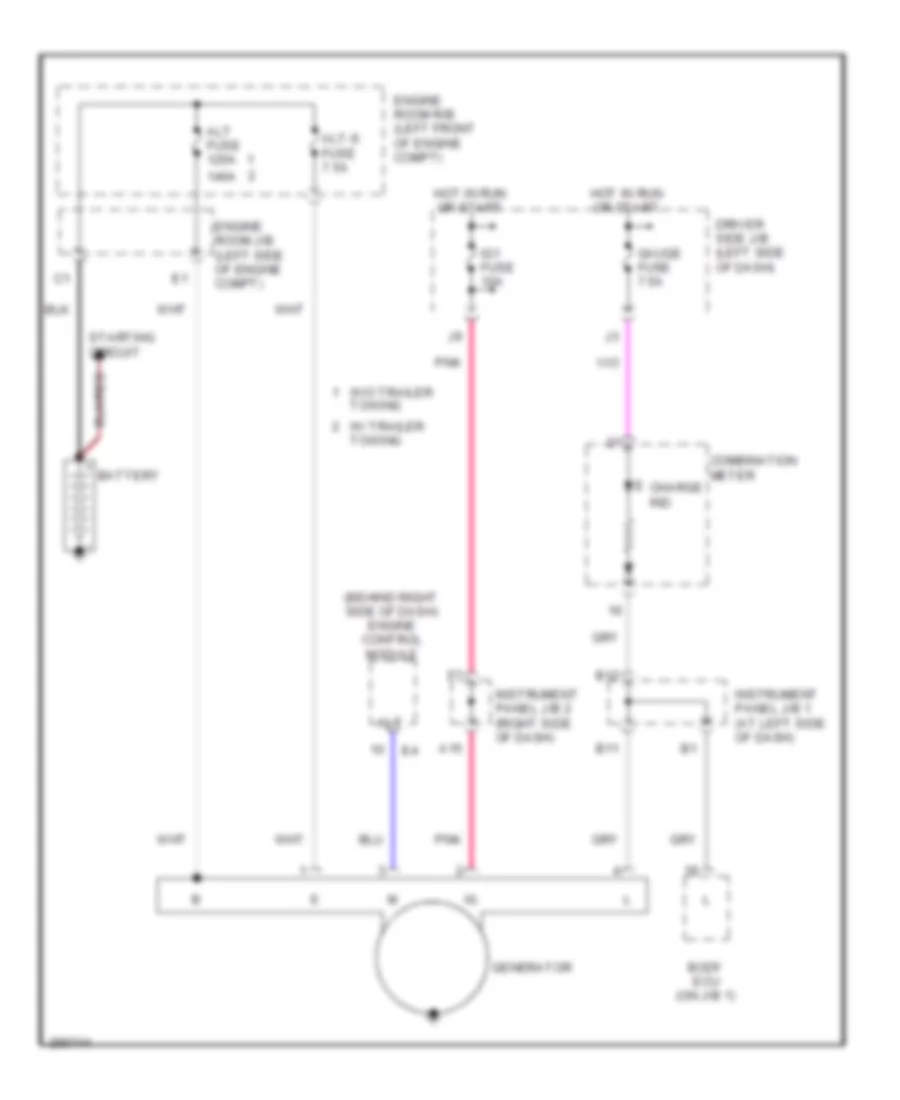 2.7L, Charging Wiring Diagram for Toyota Tacoma 2008