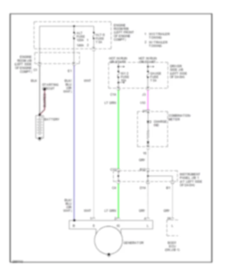 4.0L, Charging Wiring Diagram for Toyota Tacoma 2008