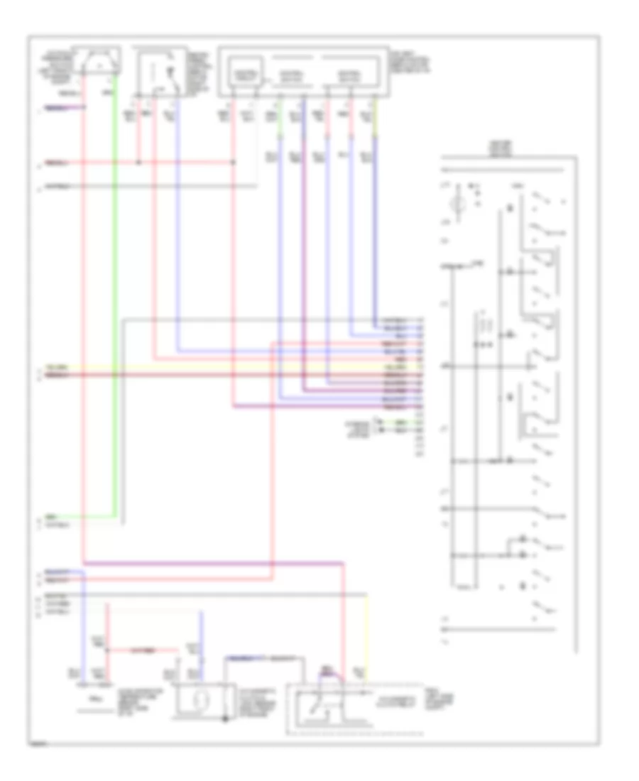 3.0L, AC Wiring Diagram, Push Control Type (2 of 2) for Toyota Camry LE 1994