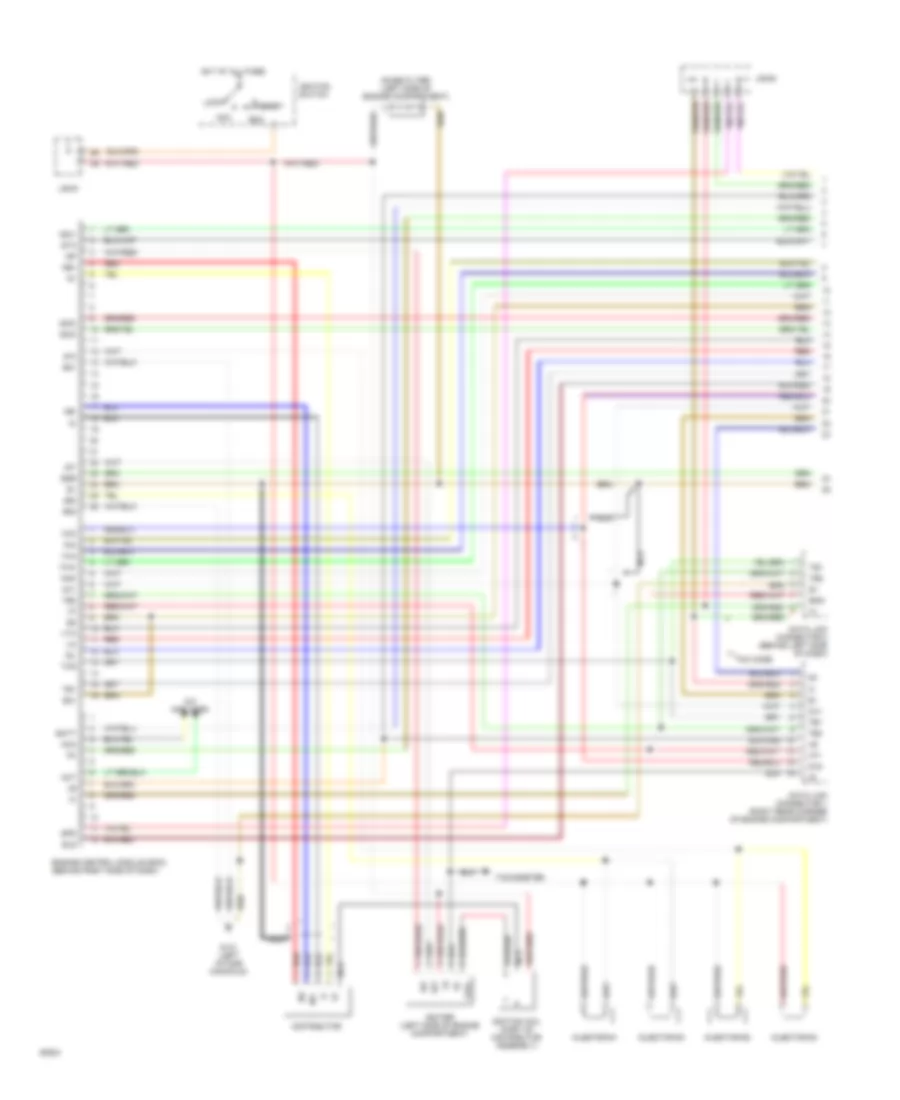 2 2L Engine Performance Wiring Diagrams M T Except California 1 of 2 for Toyota Camry LE 1994