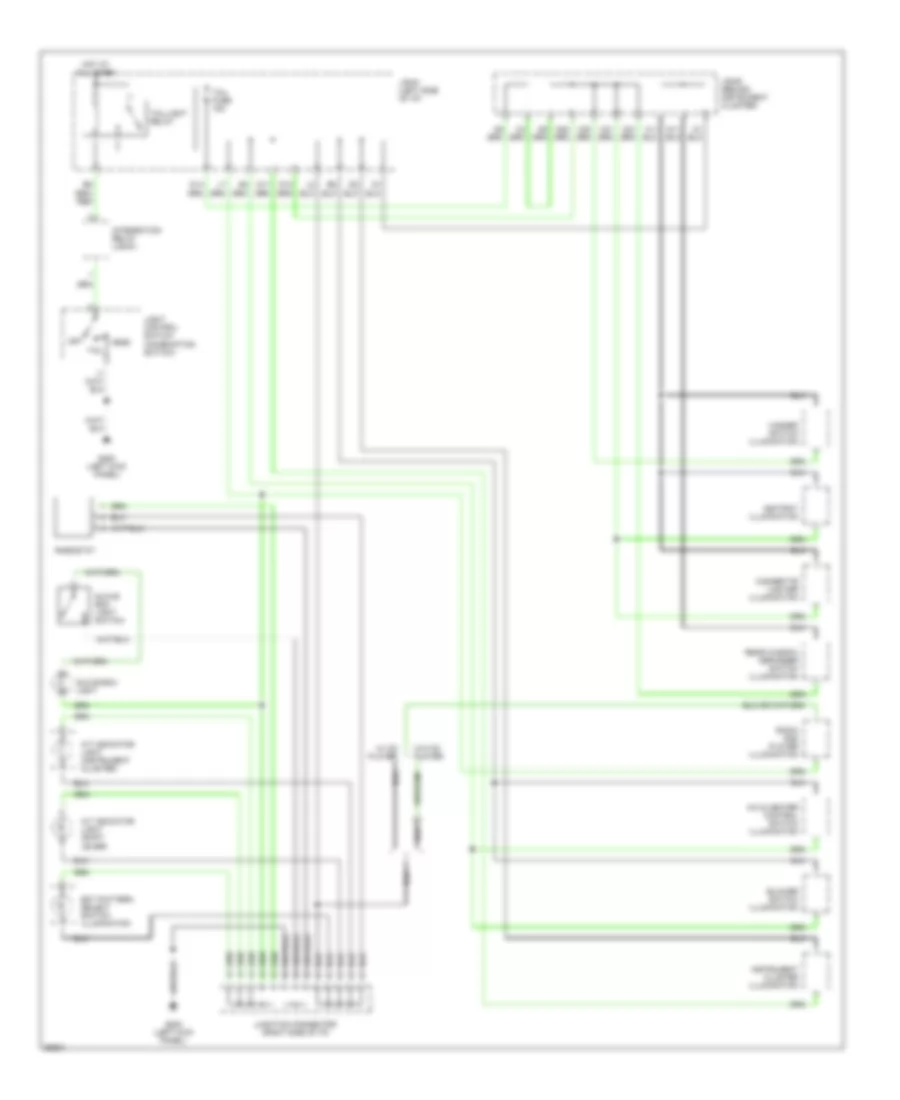 Instrument Illumination Wiring Diagram for Toyota Camry LE 1994