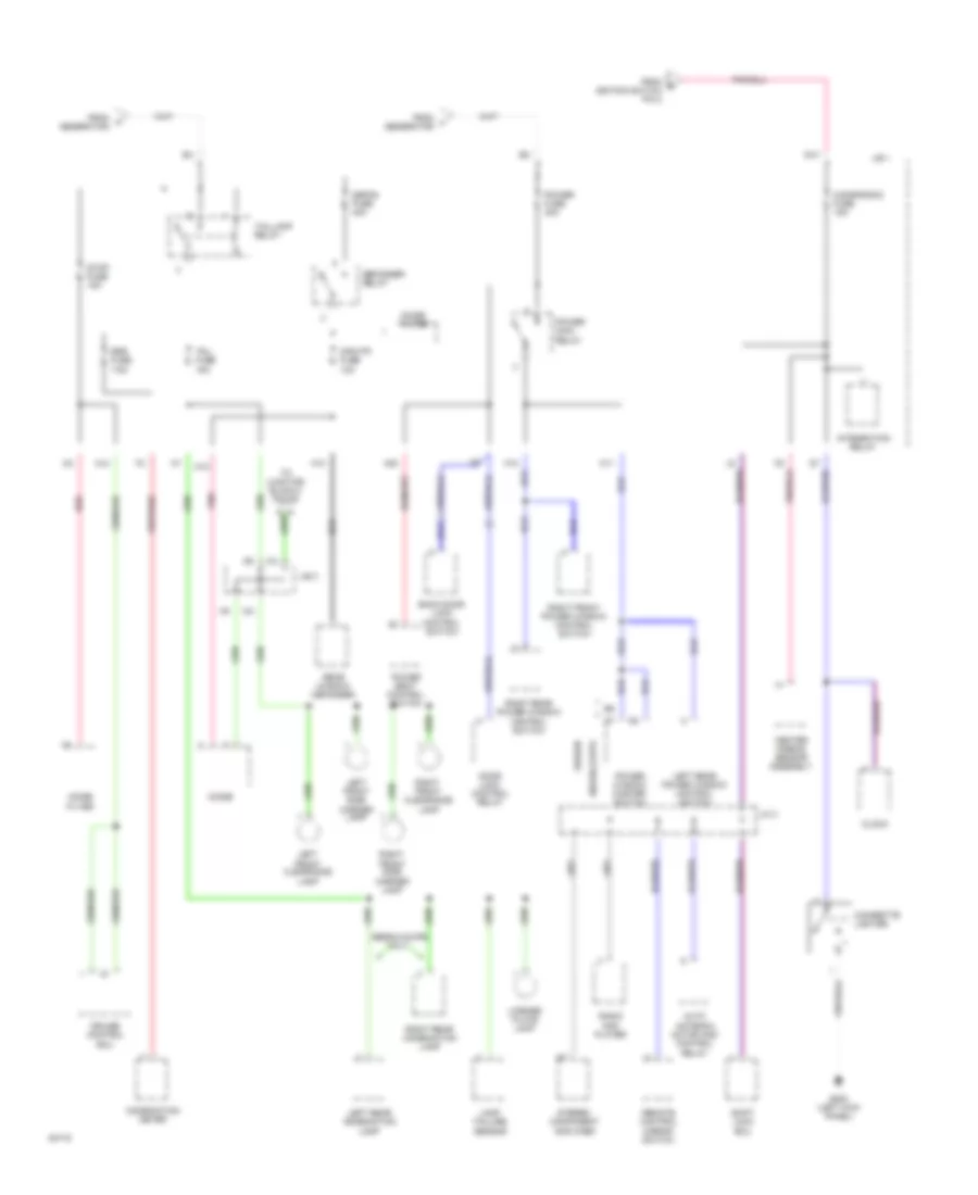 Power Distribution Wiring Diagram (3 of 5) for Toyota Camry LE 1994