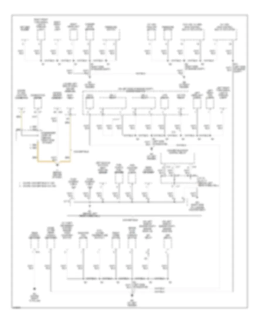 Ground Distribution Wiring Diagram 1 of 3 for Toyota Camry Solara SE 2006