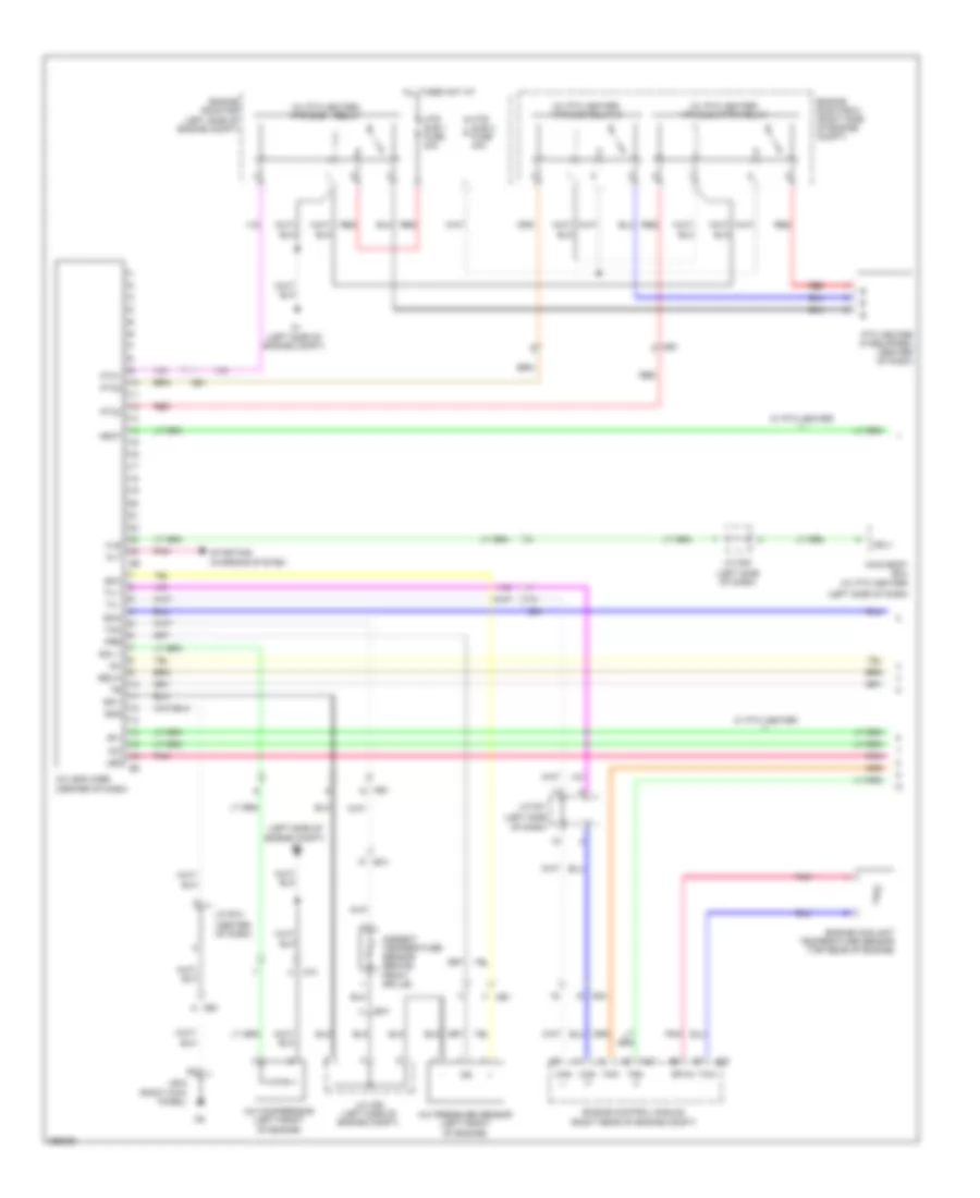 Manual AC Wiring Diagram, Sedan (1 of 2) for Toyota Yaris LE 2012