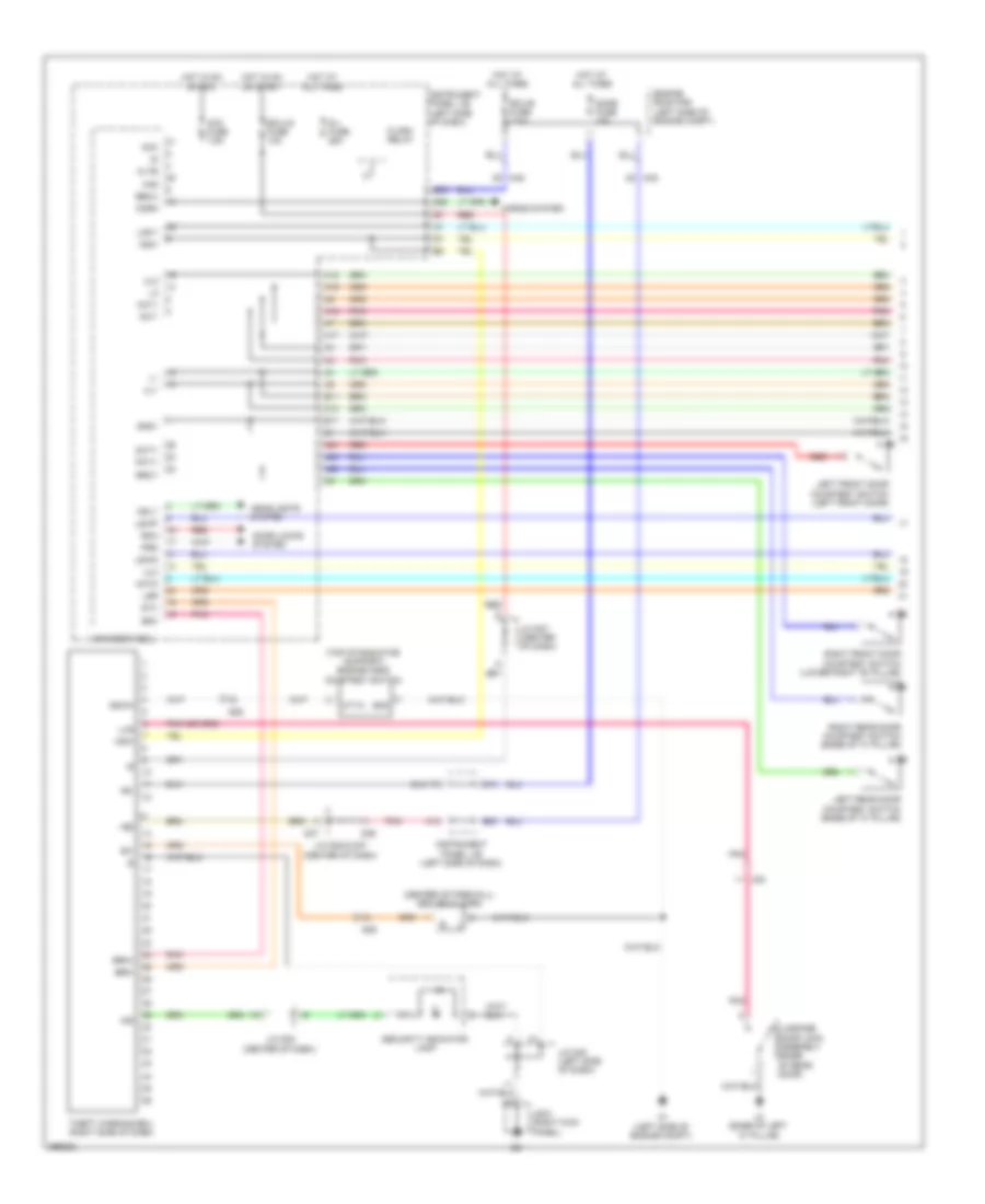 Forced Entry Wiring Diagram Sedan 1 of 2 for Toyota Yaris LE 2012