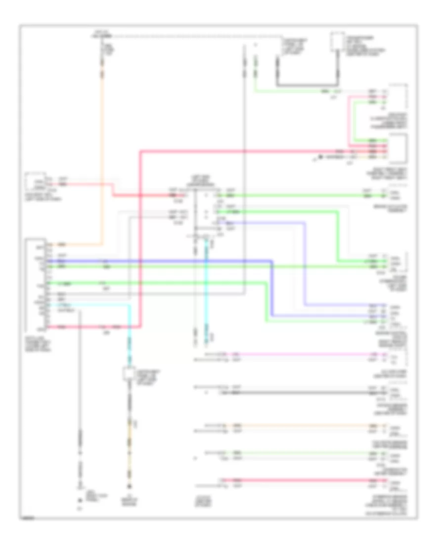 Computer Data Lines Wiring Diagram Hatchback for Toyota Yaris LE 2012