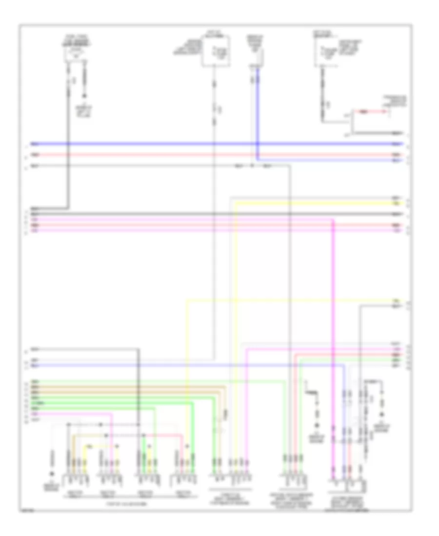 1.5L, Engine Performance Wiring Diagram, Hatchback (3 of 4) for Toyota Yaris LE 2012