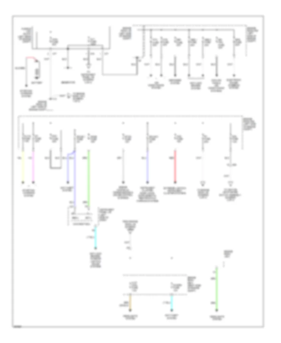 Power Distribution Wiring Diagram Hatchback 1 of 3 for Toyota Yaris LE 2012