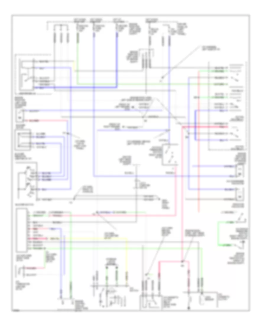 A C Wiring Diagram with Power Steering for Toyota Tercel CE 1997