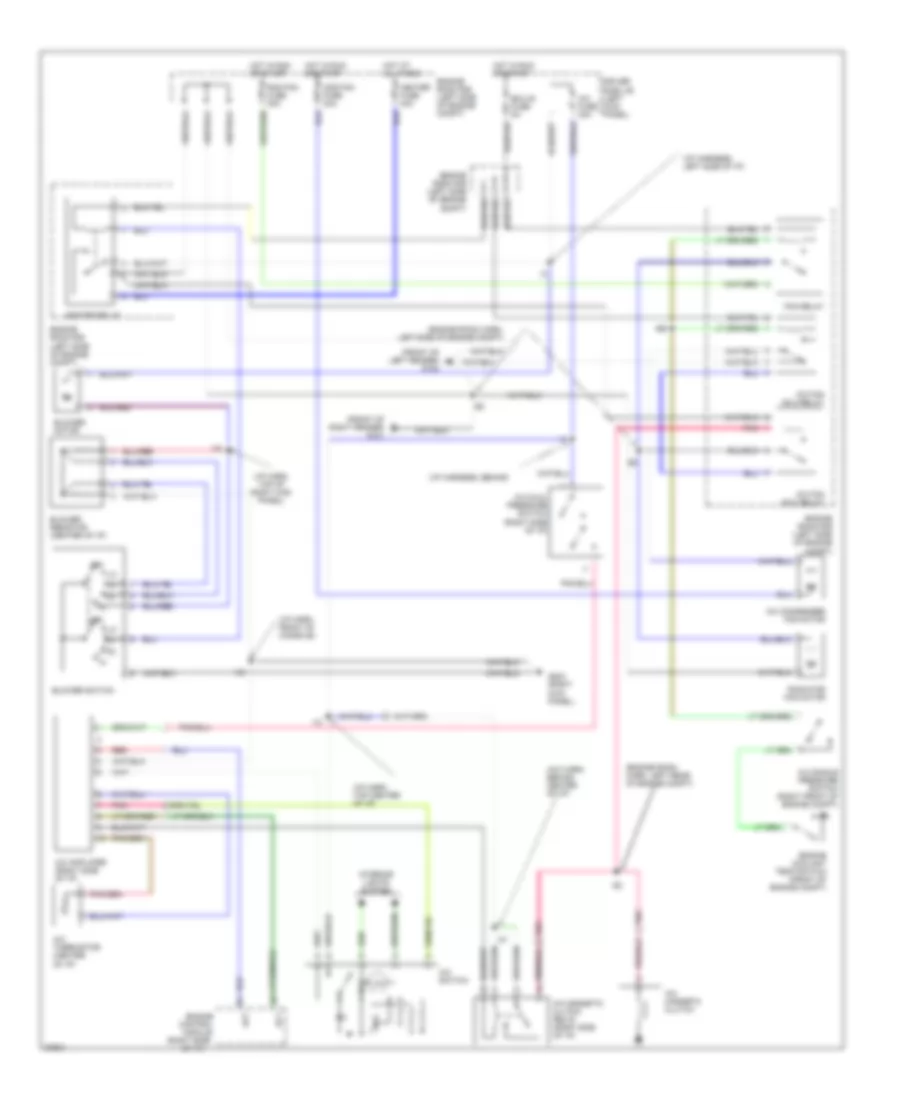 AC Wiring Diagram, without Power Steering for Toyota Tercel CE 1997